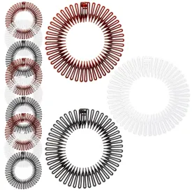 12 Pack 90s Zig Zag Style Circle Headbands with Teeth for Women's Hair Accessories (3 Assorted Colors) - Headbands for Women