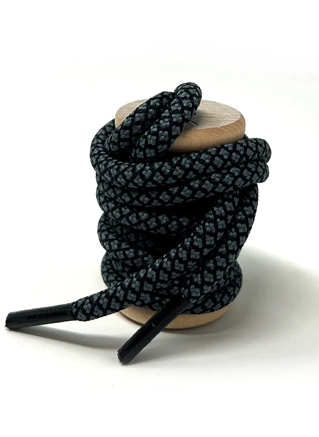 Black & Gray Honeycomb Dress Laces