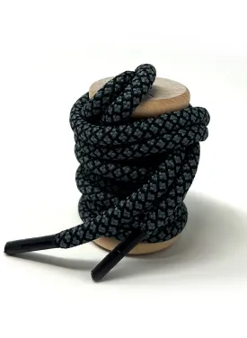 Black & Gray Honeycomb Dress Laces