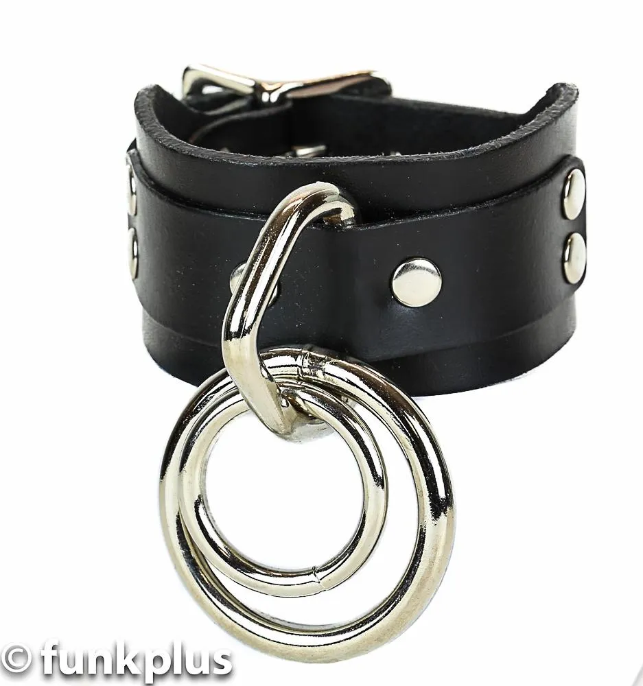 Buckle Double Ring Bondage Bracelet