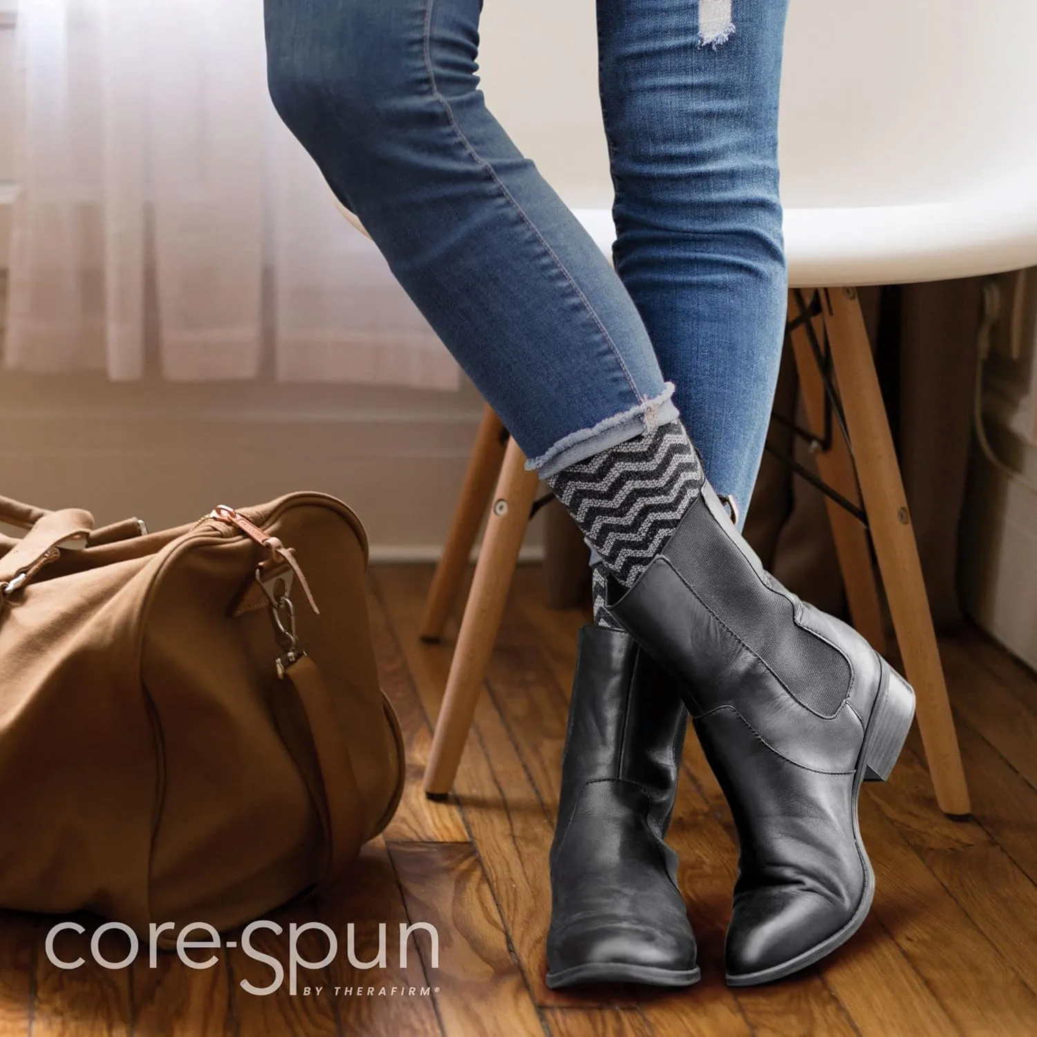Core-Spun 10-15mmHg Medical Light Graduated Knee High Compression Socks