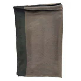 Elie Saab Scarf Bronze With Tonal Center Logo - Extra Large Silk Wrap SALE