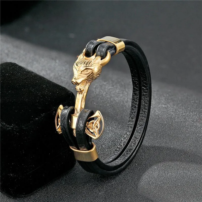 Gold Leo Lion Anchor Limited Edition Bracelet