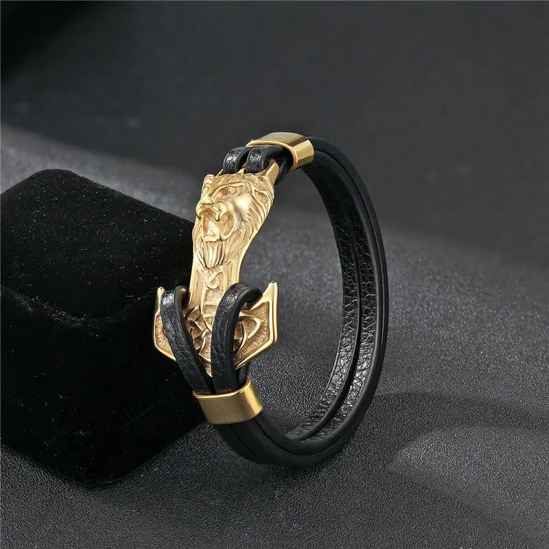 Gold Leo Lion Anchor Limited Edition Bracelet