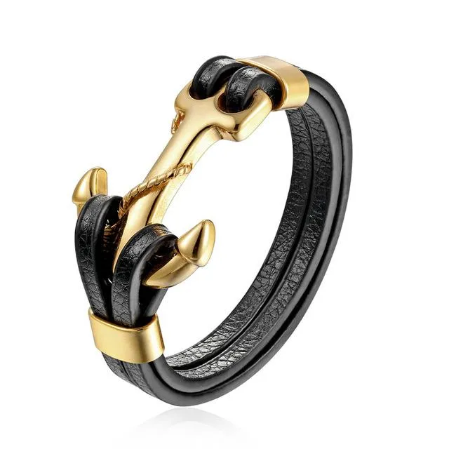 Gold Leo Lion Anchor Limited Edition Bracelet
