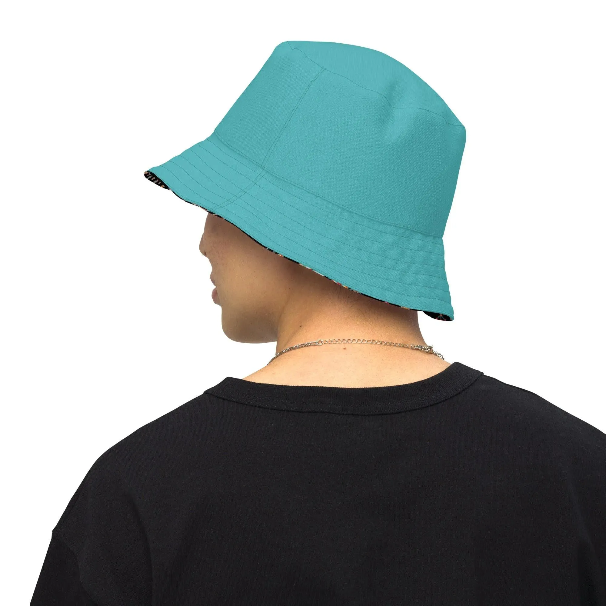 Indian Elephants Reversible Bucket Hat