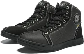 IRON JIA'S Motorcycle Shoes for Men, Breathable Anti-Slip Protective Gear, Powersport Casual Motorcycle Riding Boots (Black 12.5)