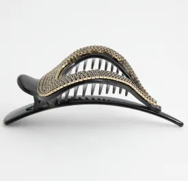 Jaw Hair Claw Dazzling 6 Row Cubic Rhinestone Gift Hair Clip Accessories clamp