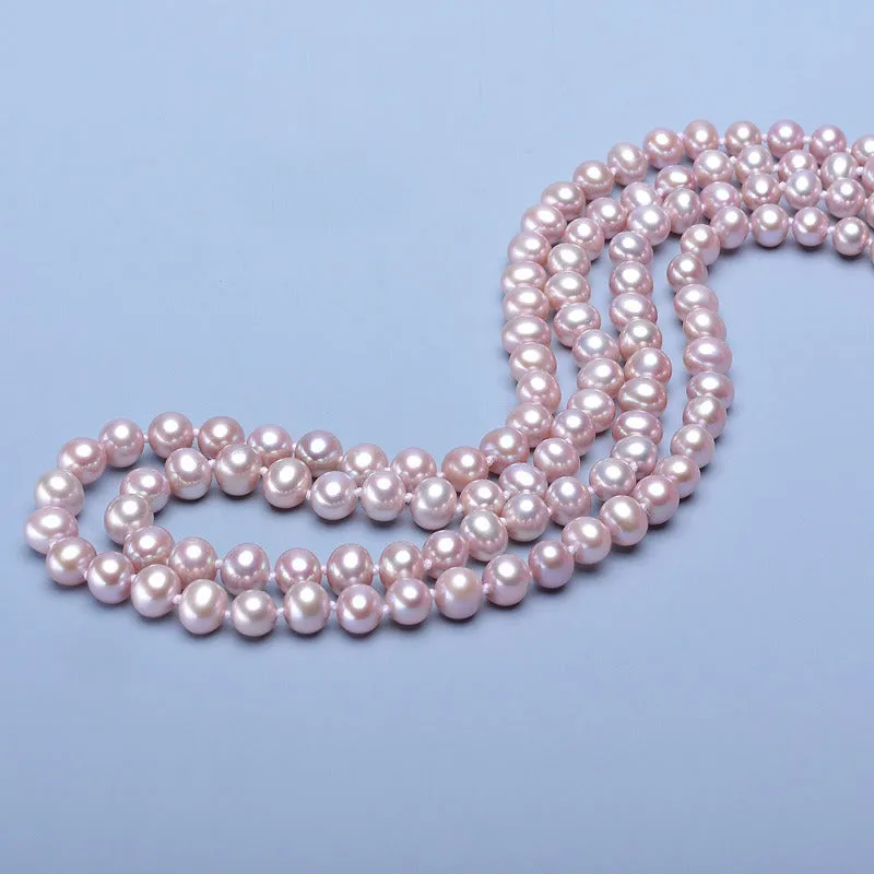 Layered Freshwater Potato Shape Pearl Necklace