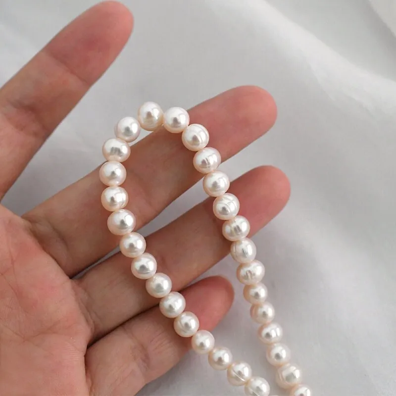 Natural Pearl Chokers, Fresh Water Pearl Necklace, Simple Classic Beaded Pearls Necklace, 6-7mm Pearl Bridal Necklace, Wedding Necklace