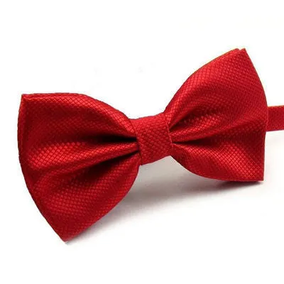 NEW Novelty Wedding Party Polyester Bowtie Noeud Papillon Men Women Bow Tie Solid Color Bolo Neckwear