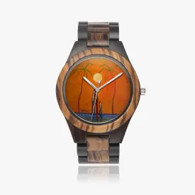 One fine day Indian Ebony Wooden Watch