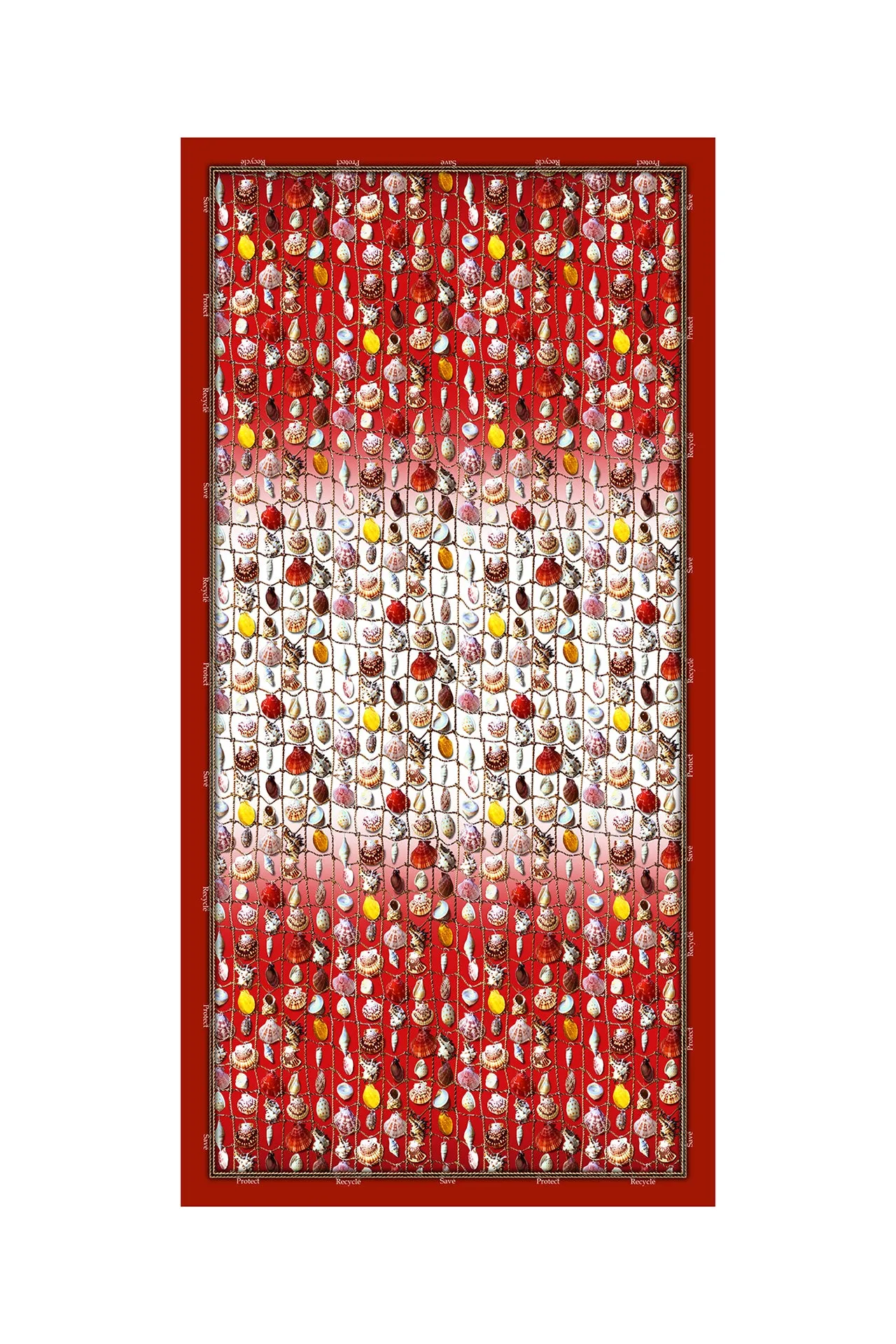 Red Ladies Designer Scarf