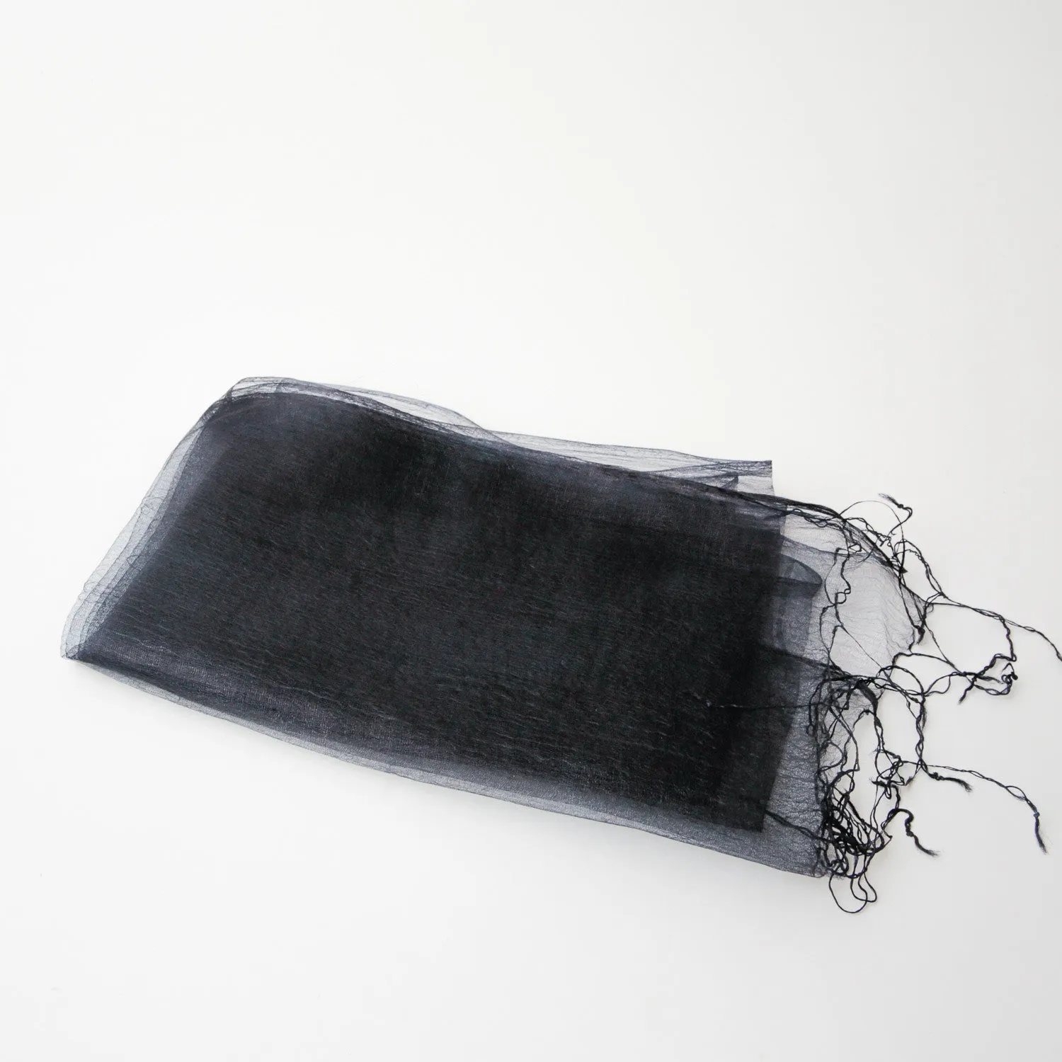 Scarf - Silk Handwoven Nuno - Navy