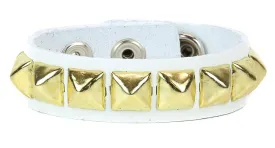Studded Bracelet One Row White Bracelet