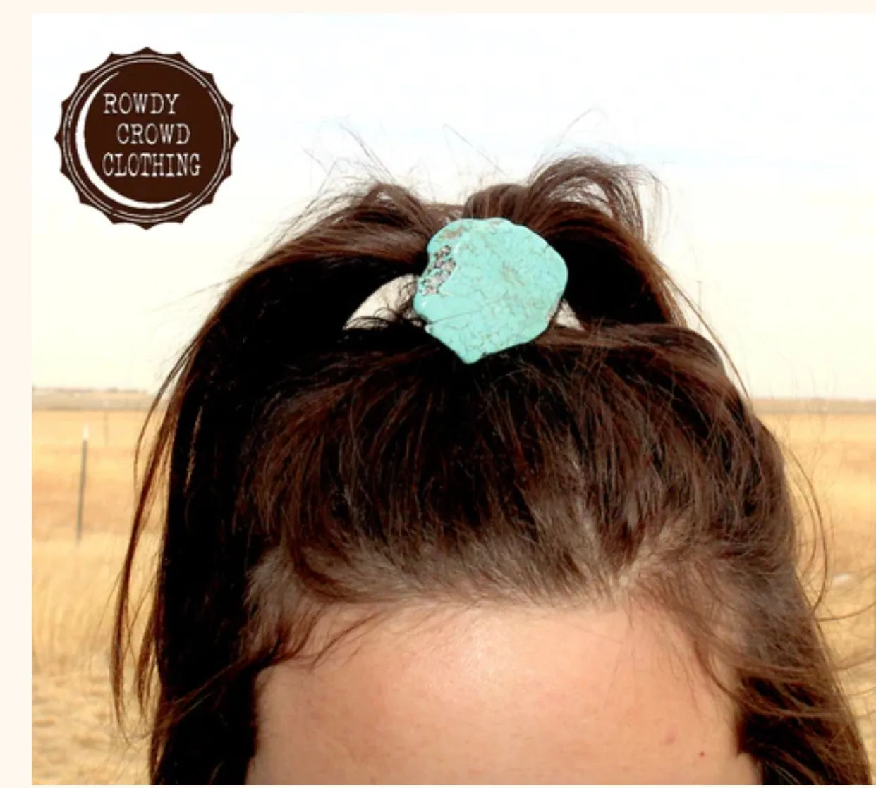Turquoise Stone Hair Tie