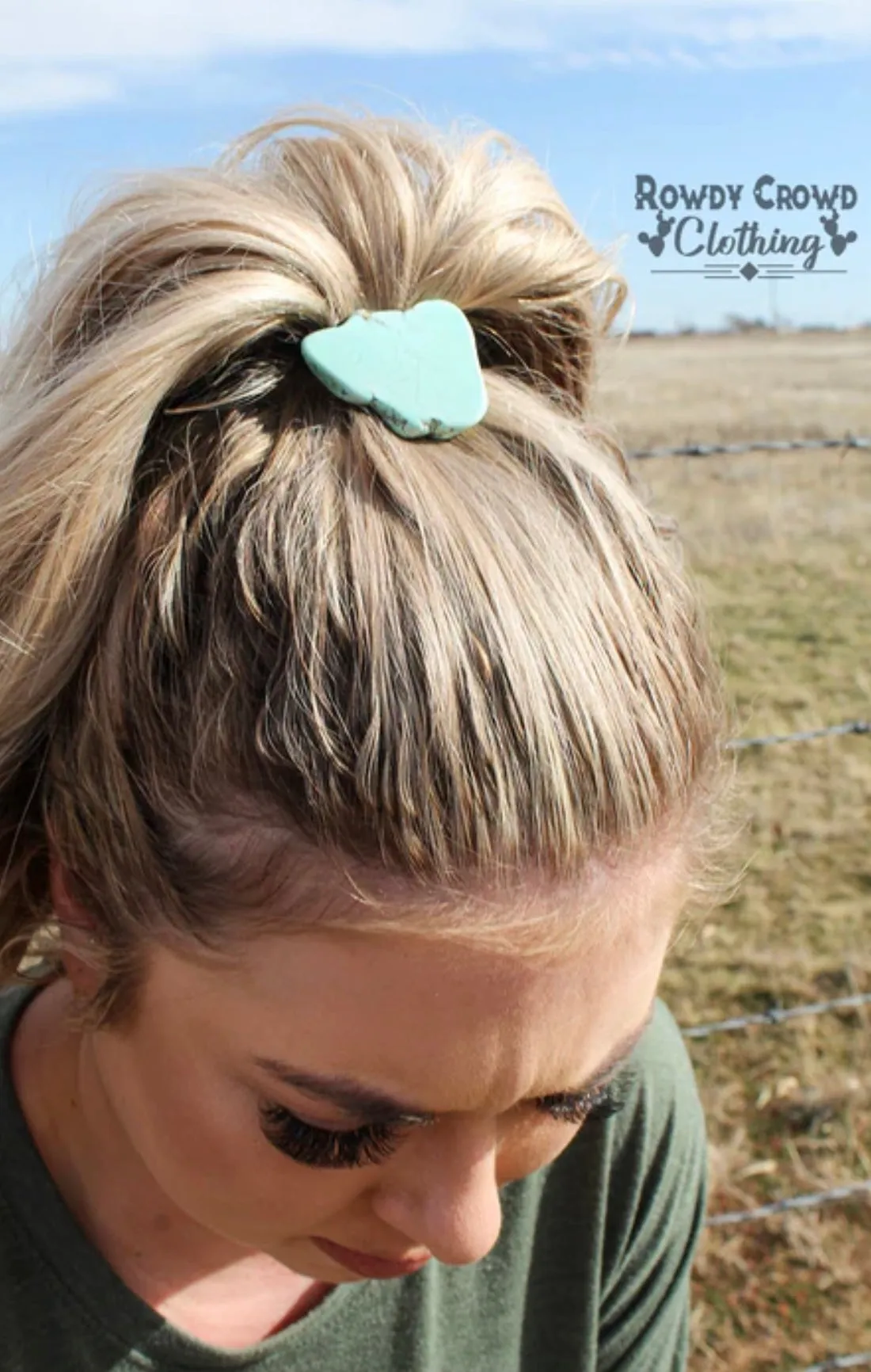 Turquoise Stone Hair Tie