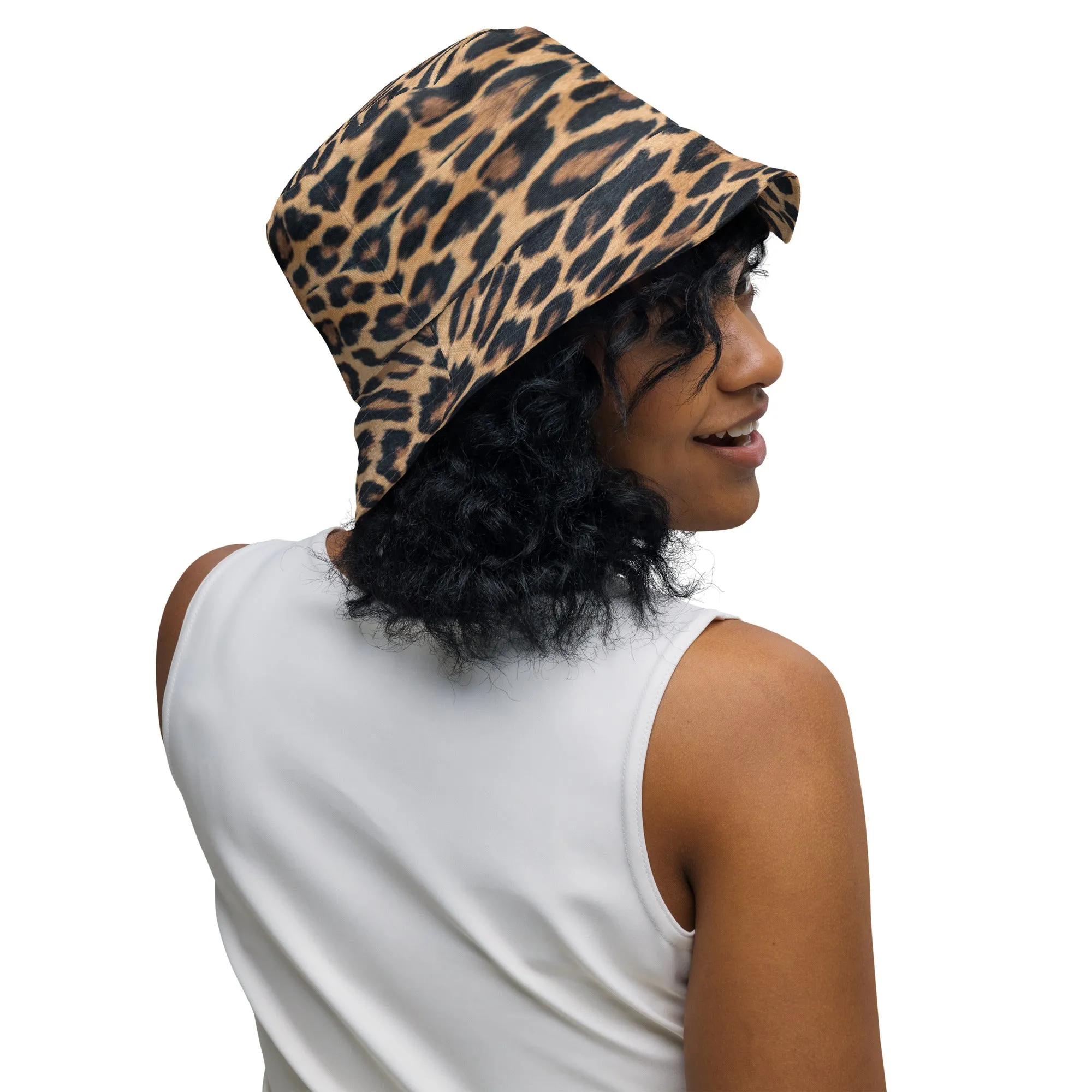 Wild Chic Leopard Print Bucket Hat, lioness-love